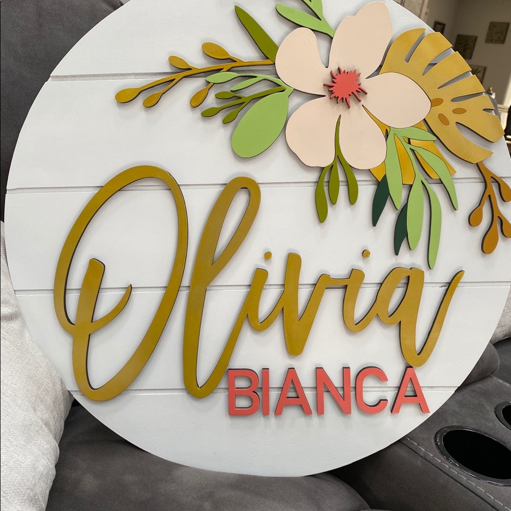 Custom Nursery Sign - Picture 4 of 4